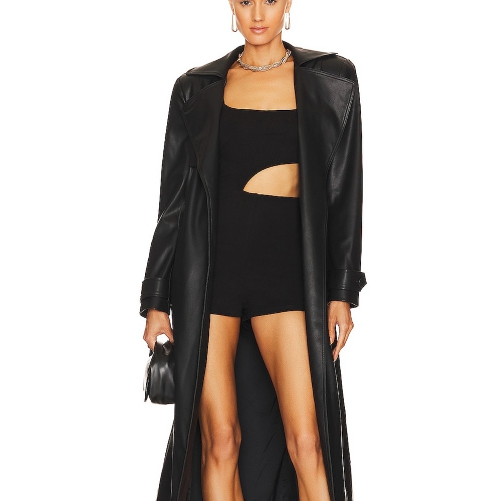 Black Cutout Romper (Superdown/Revolve) - image 5